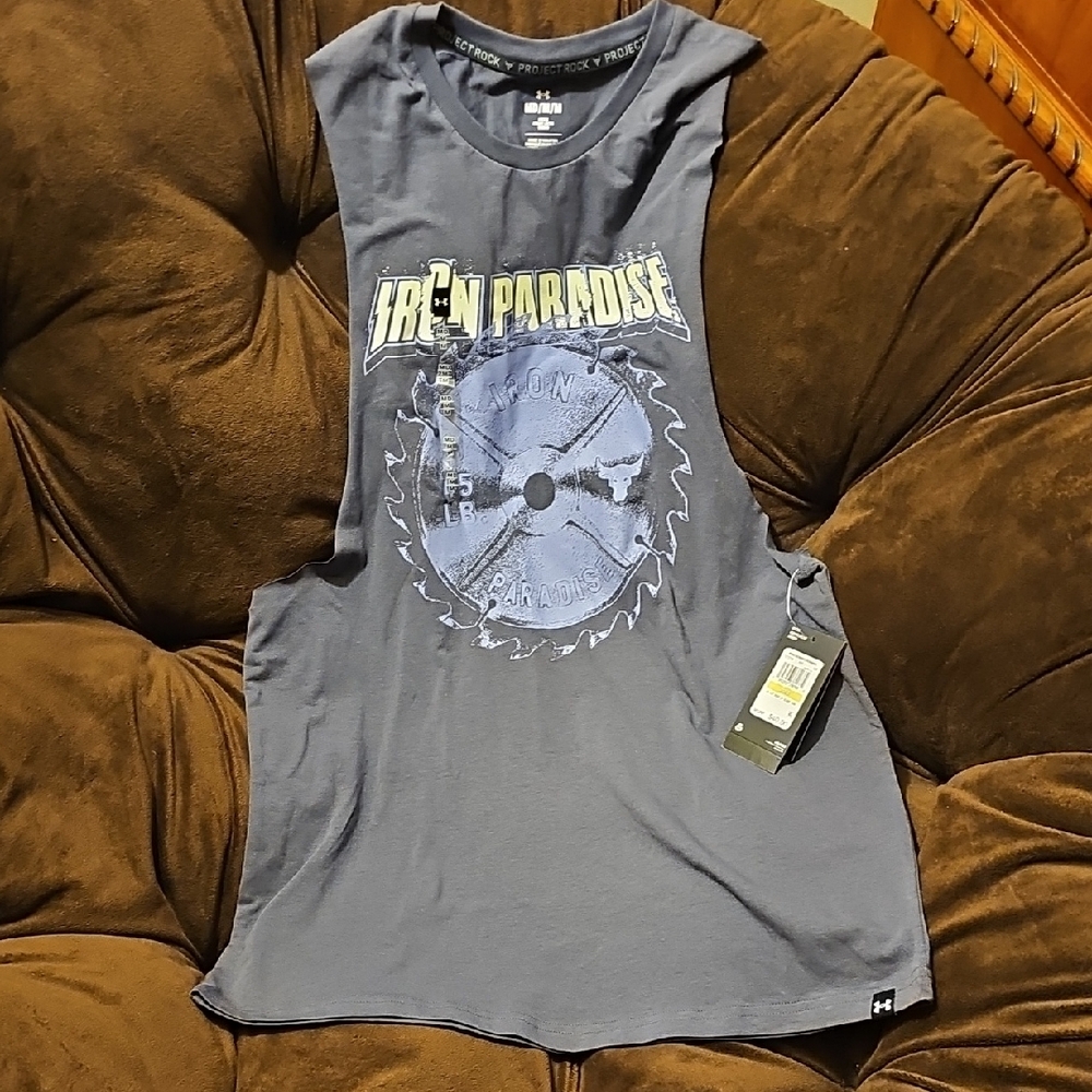 Under Armour Gray Tank Top Muscle Shirt